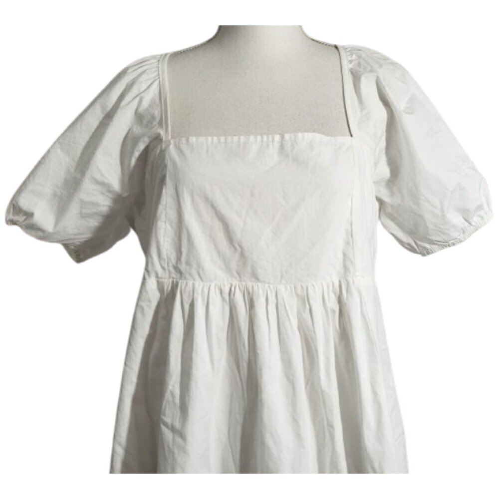 DRAPER JAMES Magnolia White Puff Sleeve Mini Dress - New With Tags Women's XL - Picture 7 of 9